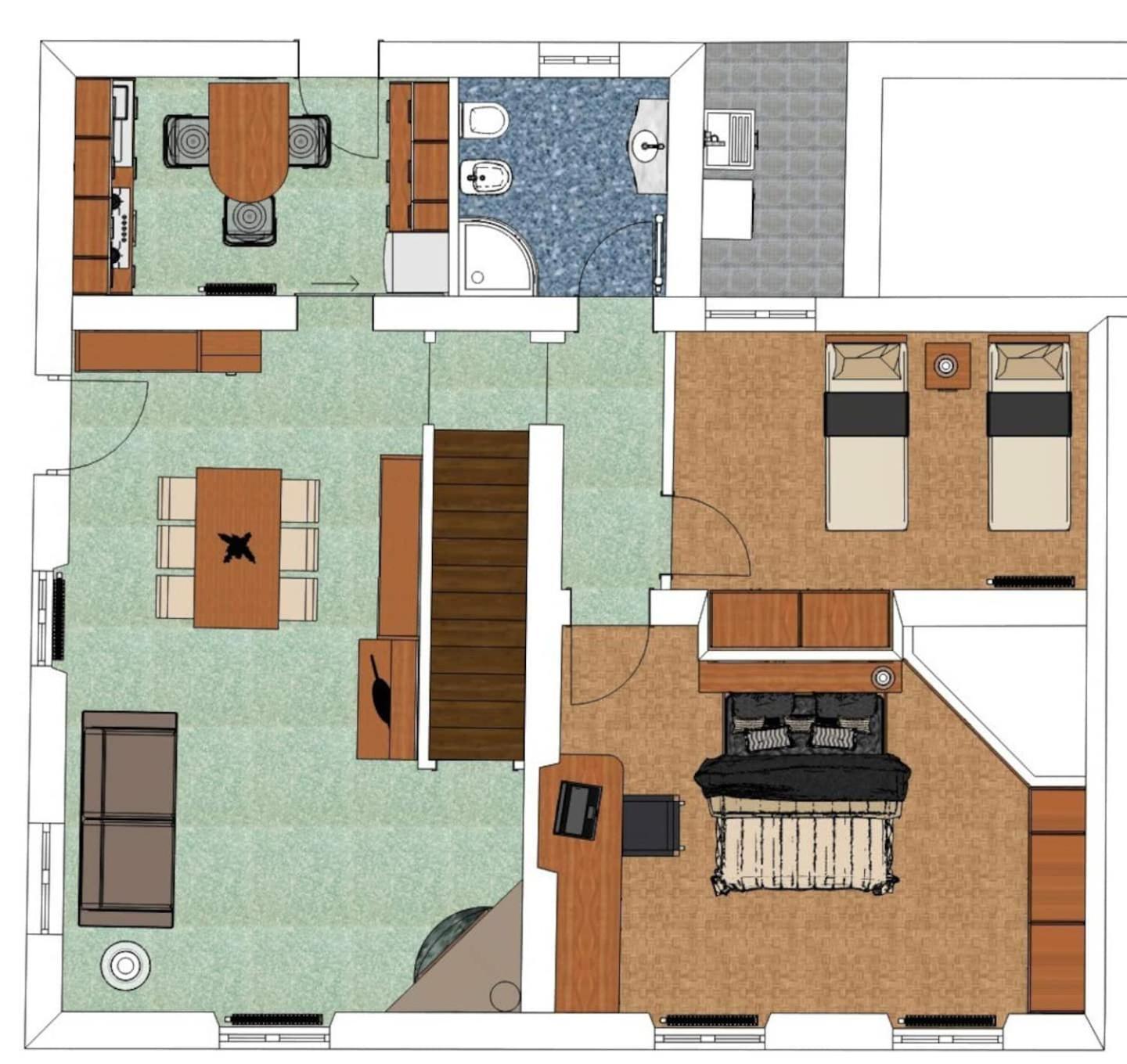 Casa Cipressino Apartment Пеша Екстериор снимка